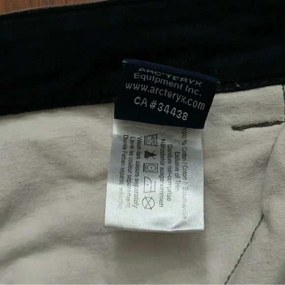 Arc'teryx Shorts Mens Size 30 Chino Hiking Outdoor Zip  12" Inseam Gray - Picture 6 of 6